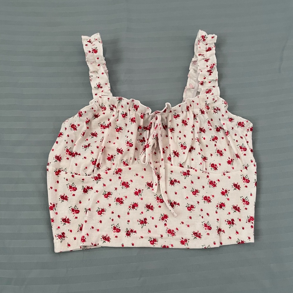 Floral Bustier Tank Top